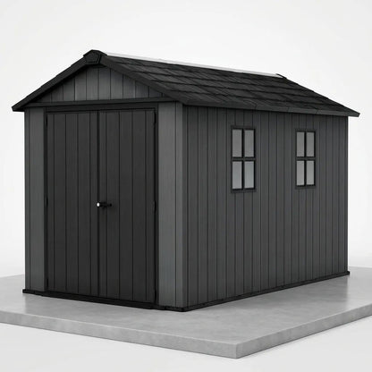 Keter 11’x7.5’ Newton Plus Side Entry Plastic Shed Graphite