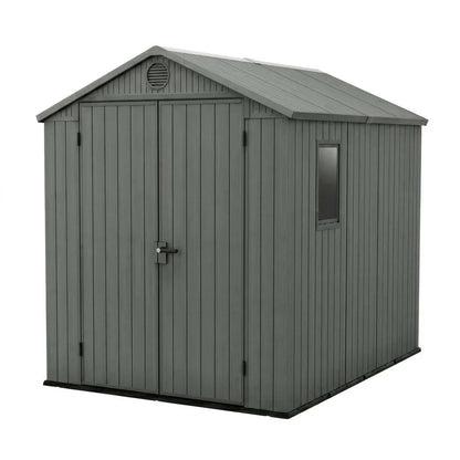 Keter 6×8 Darwin Heavy Duty Plastic Garden Shed Green