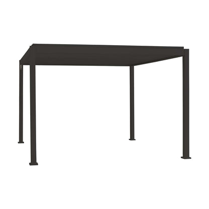 3m x 3m Square Aluminium Louvered Pergola – Grey