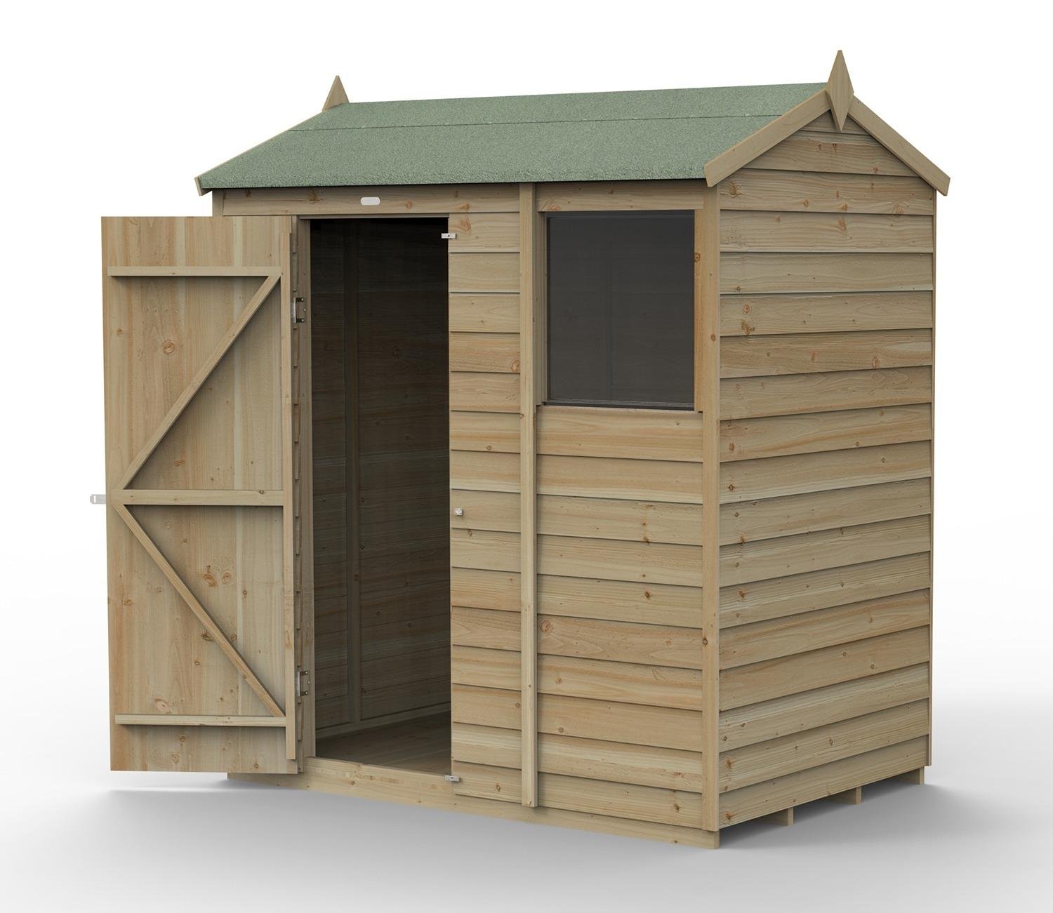 Forest 6 x 4 ft Overlap Reverse Shed