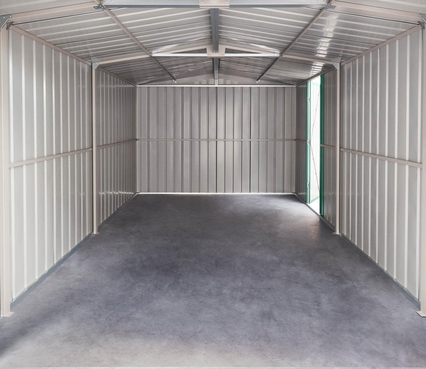 Globel 10 x 15 ft Dual Door Metal Workshop Garage