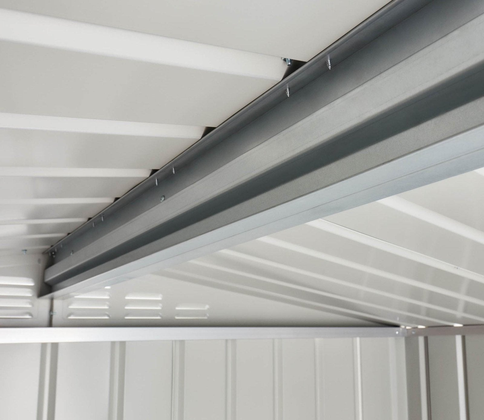 Globel 8 x 3 ft Grey Apex Metal Shed