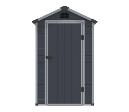 Rowlinson Airevale 4 x 6 ft Dark Grey Plastic Apex Shed