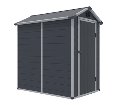 Rowlinson Airevale 4 x 6 ft Dark Grey Plastic Apex Shed