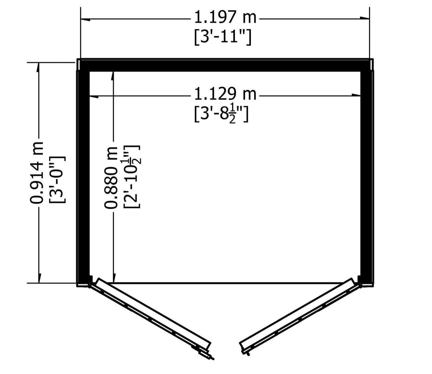 Shire Overlap 4 x 3 ft Dip Treated Shed