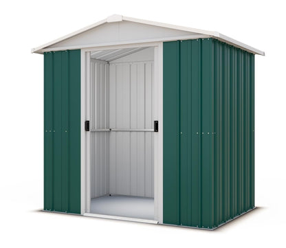 YardMaster 6 x 6 ft Emerald Deluxe Metal Shed